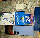 Camon Series - Model type 20 Pro, Connectivity 4G, Capacity 256 GB, Ram 8 GB, Color Blue